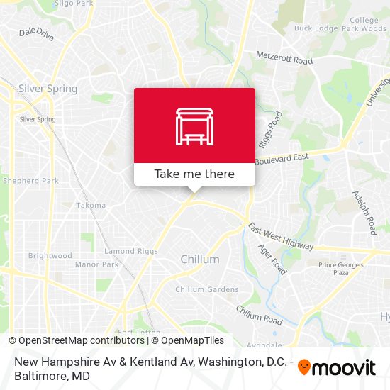 Mapa de New Hampshire Av & Kentland Av