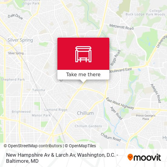 Mapa de New Hampshire Av & Larch Av