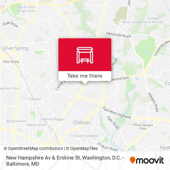 New Hampshire Av & Erskine St map