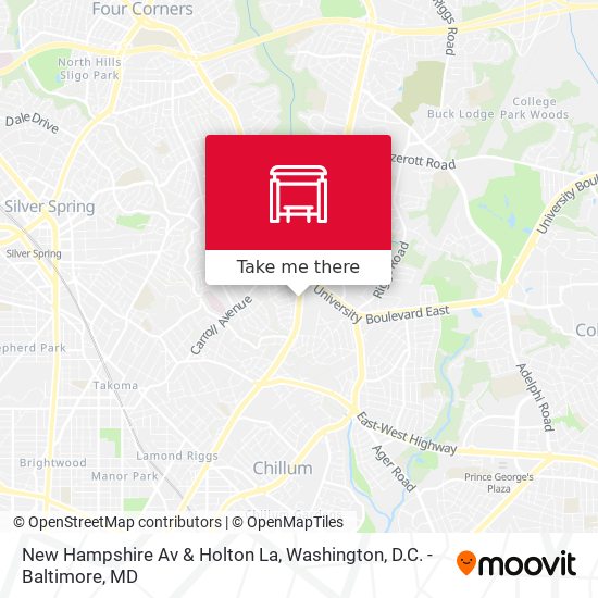 New Hampshire Av & Holton La map