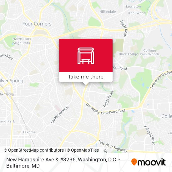 New Hampshire Ave & #8236 map