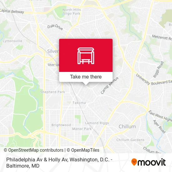 Philadelphia Av & Holly Av map