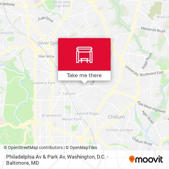 Mapa de Philadelphia Av & Park Av