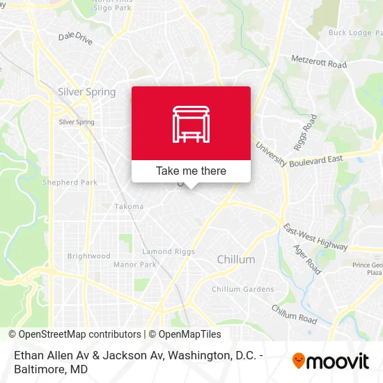 Ethan Allen Av & Jackson Av map