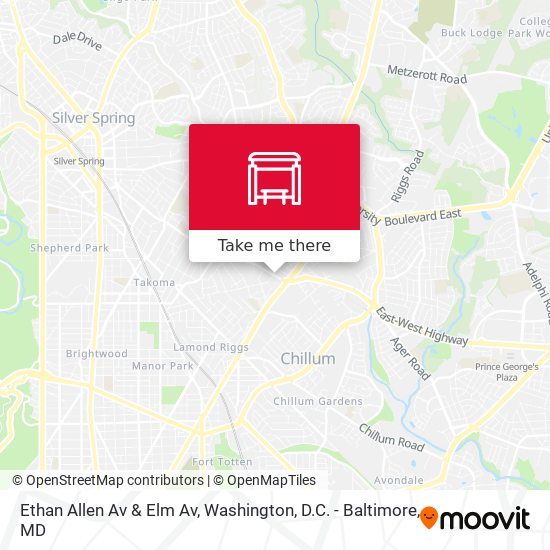 Mapa de Ethan Allen Av & Elm Av