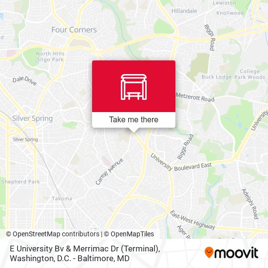 E University Bv & Merrimac Dr (Terminal) map