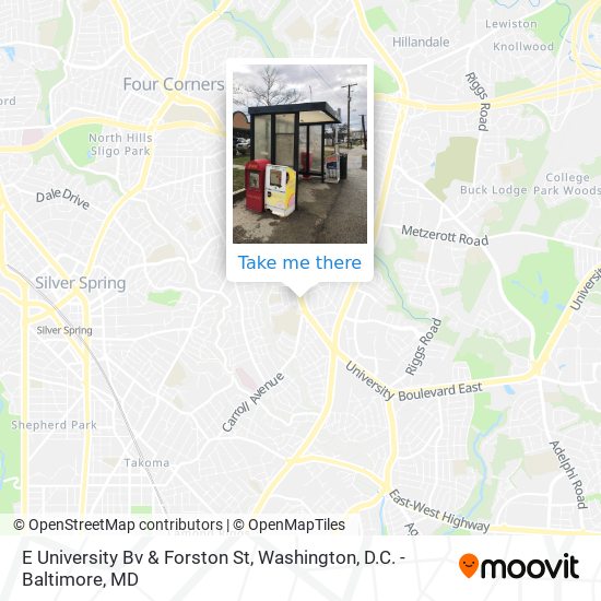 Mapa de E University Bv & Forston St