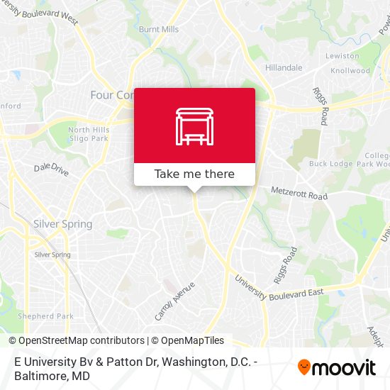 E University Bv & Patton Dr map