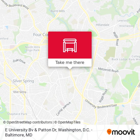 E University Bv & Patton Dr map