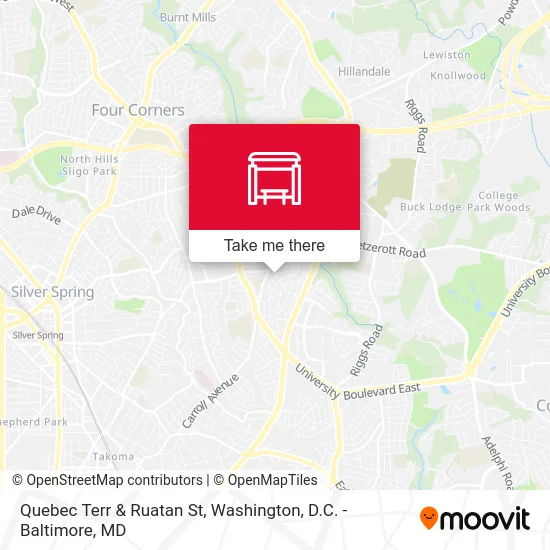 Quebec Terr & Ruatan St map