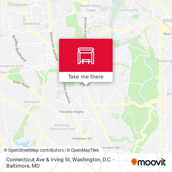 Mapa de Connecticut Ave & Irving St