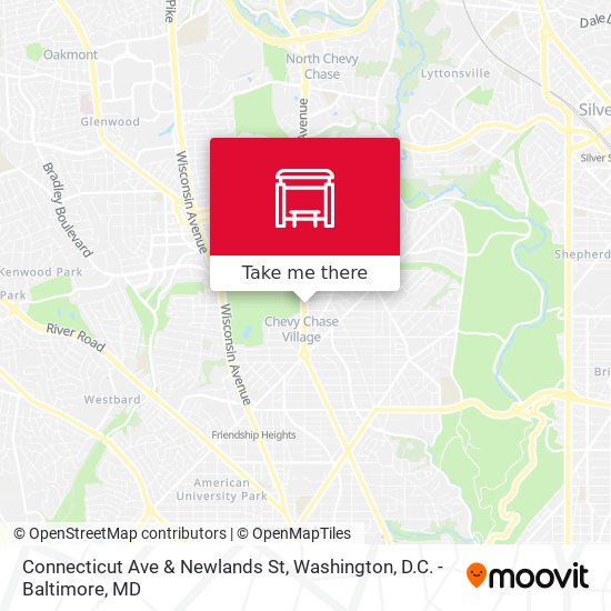 Mapa de Connecticut Ave & Newlands St