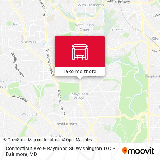 Mapa de Connecticut Ave & Raymond St