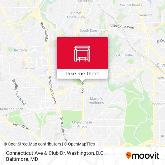 Mapa de Connecticut Ave & Club Dr