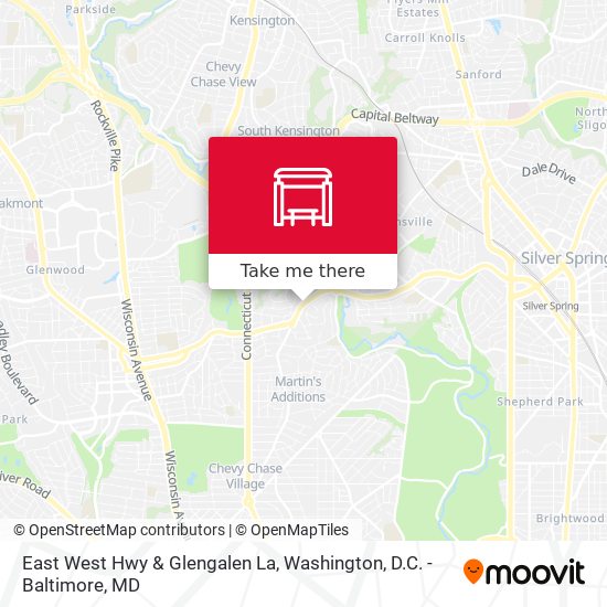 Mapa de East West Hwy & Glengalen La