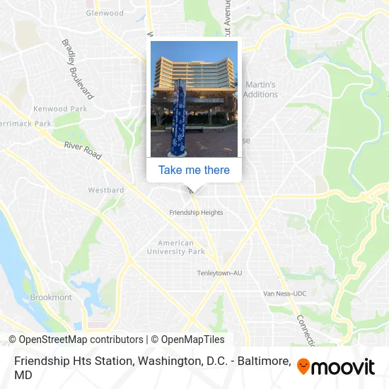 Friendship Hts Station map