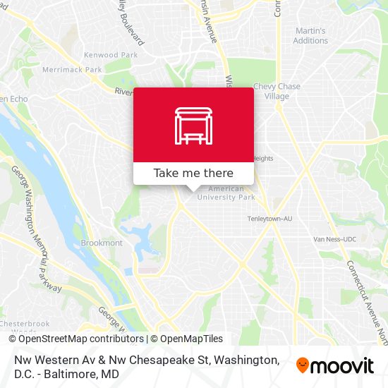 Nw Western Av & Nw Chesapeake St map