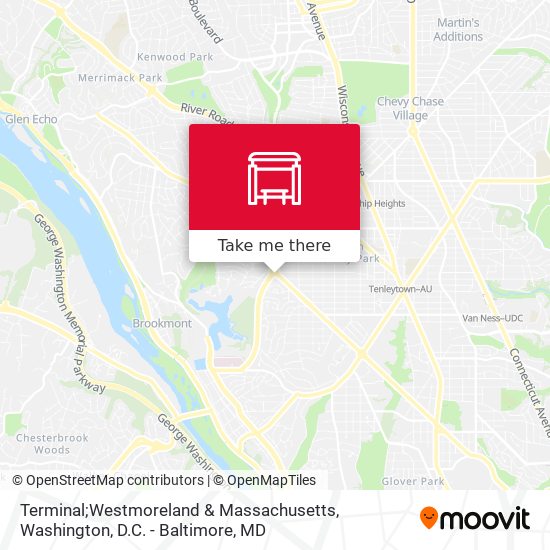 Mapa de Terminal;Westmoreland & Massachusetts