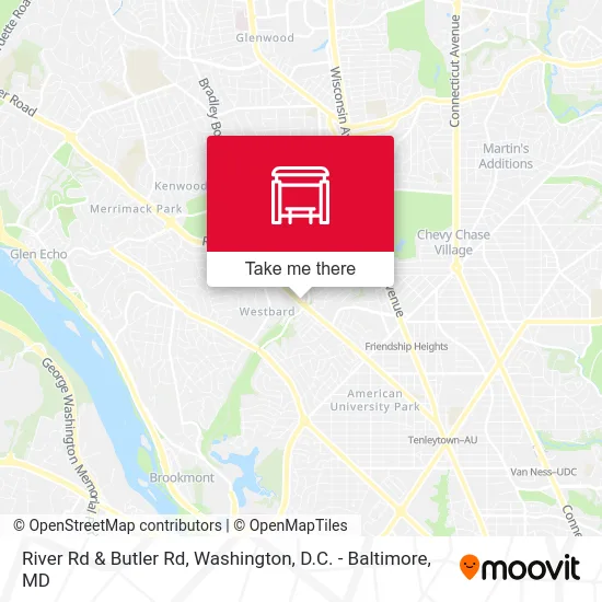 River Rd & Butler Rd map