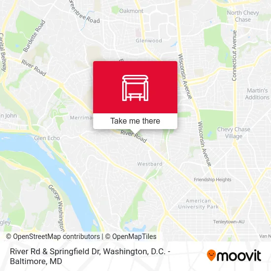 River Rd & Springfield Dr map
