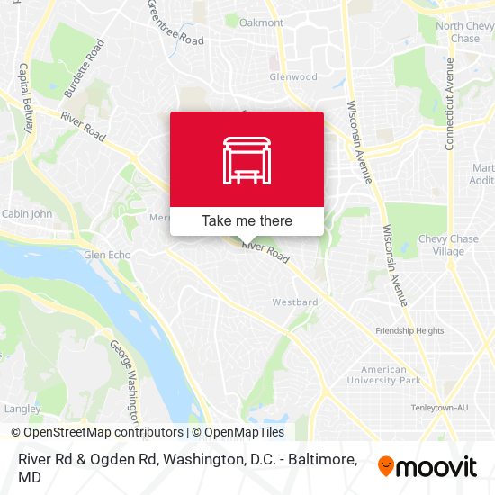 River Rd & Ogden Rd map