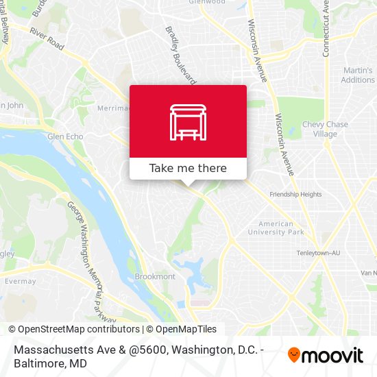 Mapa de Massachusetts Ave & @5600