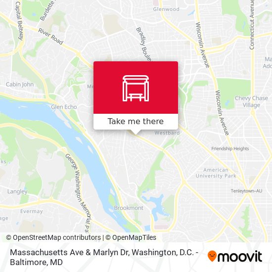 Massachusetts Ave & Marlyn Dr map