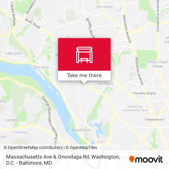 Massachusetts Ave & Onondaga Rd map