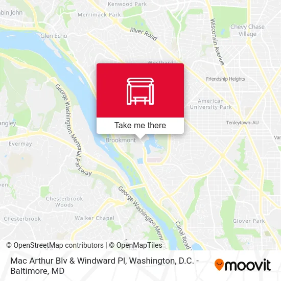 Mac Arthur Blv & Windward Pl map