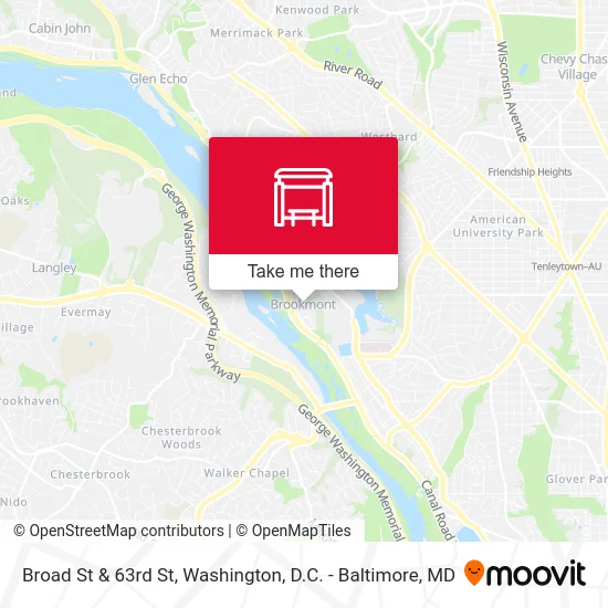 Broad St & 63rd St map