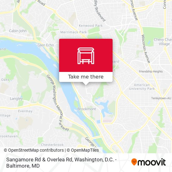 Mapa de Sangamore Rd & Overlea Rd