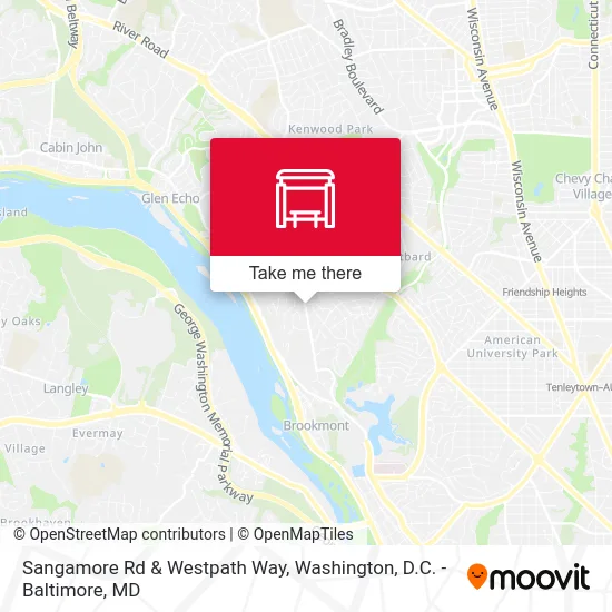 Sangamore Rd & Westpath Way map