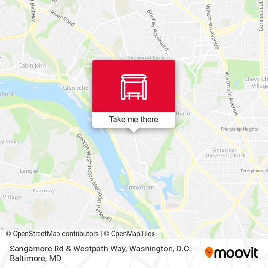 Sangamore Rd & Westpath Way map