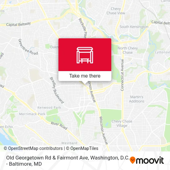 Mapa de Old Georgetown Rd & Fairmont Ave