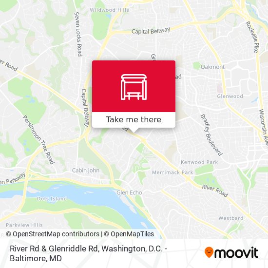 River Rd & Glenriddle Rd map