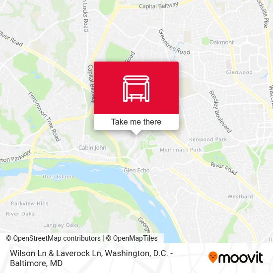 Wilson Ln & Laverock Ln map