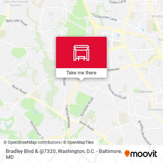 Bradley Blvd & @7320 map