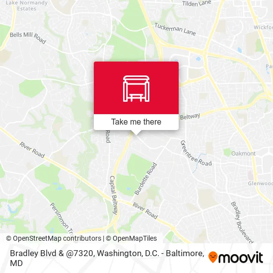 Bradley Blvd & @7320 map