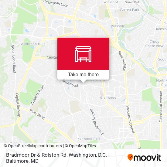 Bradmoor Dr & Rolston Rd map