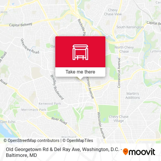 Mapa de Old Georgetown Rd & Del Ray Ave