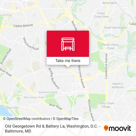 Old Georgetown Rd & Battery La map