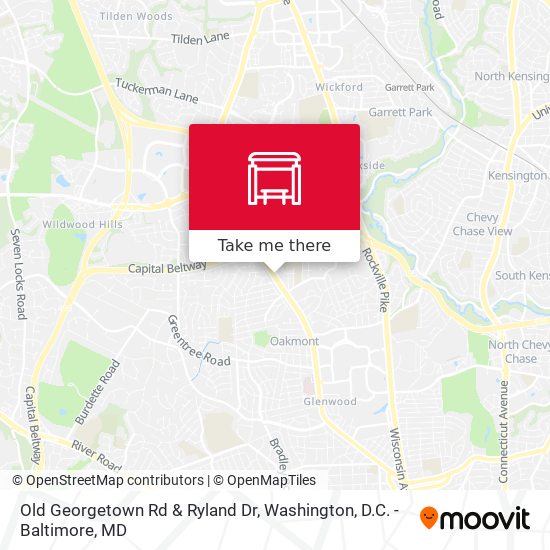 Old Georgetown Rd & Ryland Dr map