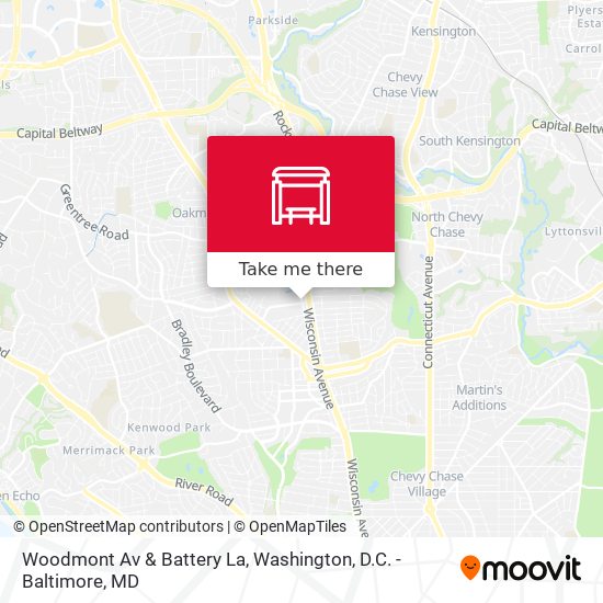 Mapa de Woodmont Av & Battery La