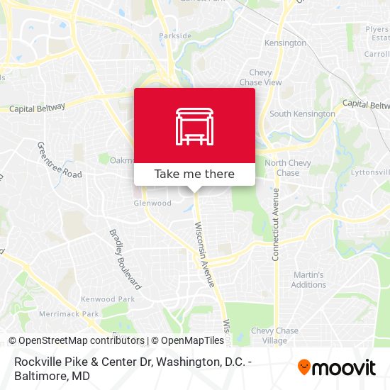 Rockville Pike & Center Dr map