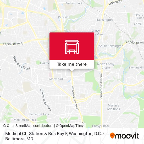 Medical Ctr Station & Bus Bay F map