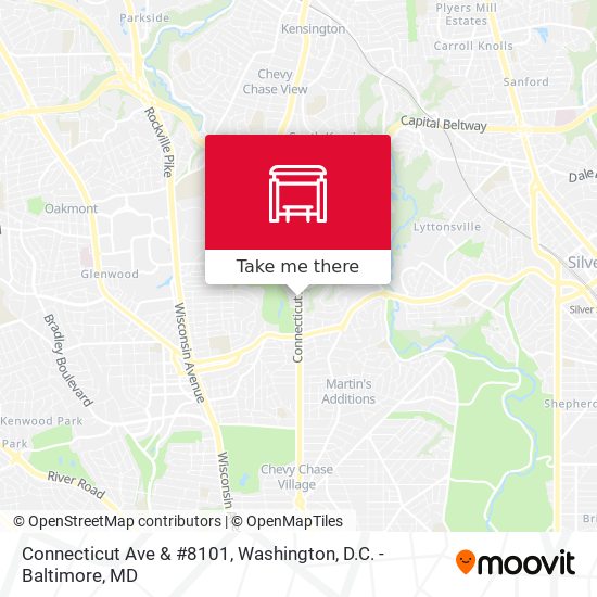 Connecticut Ave & #8101 map