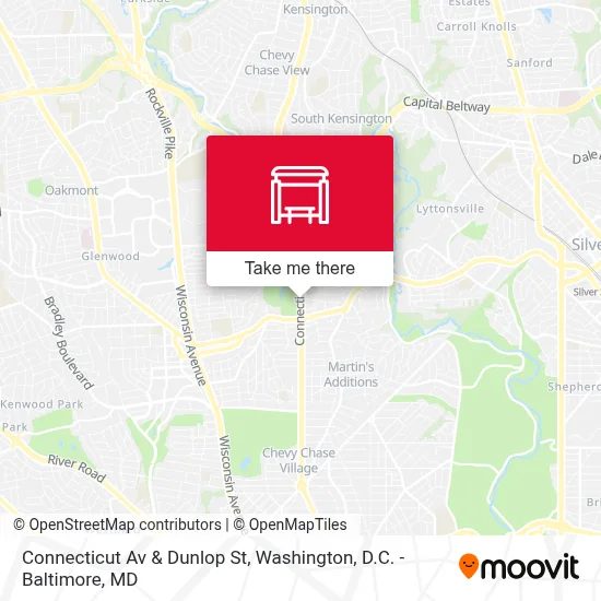 Connecticut Av & Dunlop St map