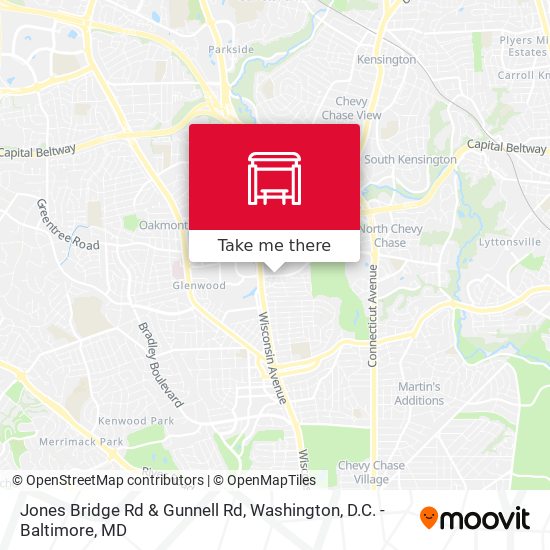 Jones Bridge Rd & Gunnell Rd map