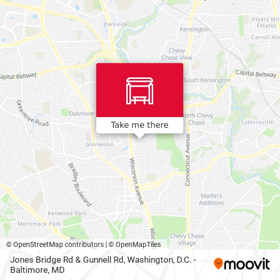 Mapa de Jones Bridge Rd & Gunnell Rd