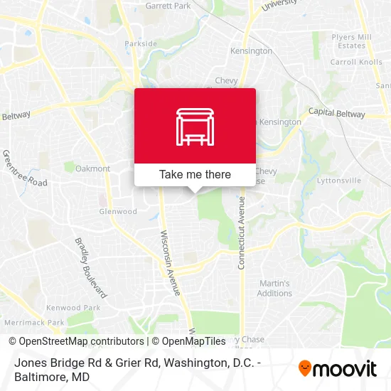 Jones Bridge Rd & Grier Rd map